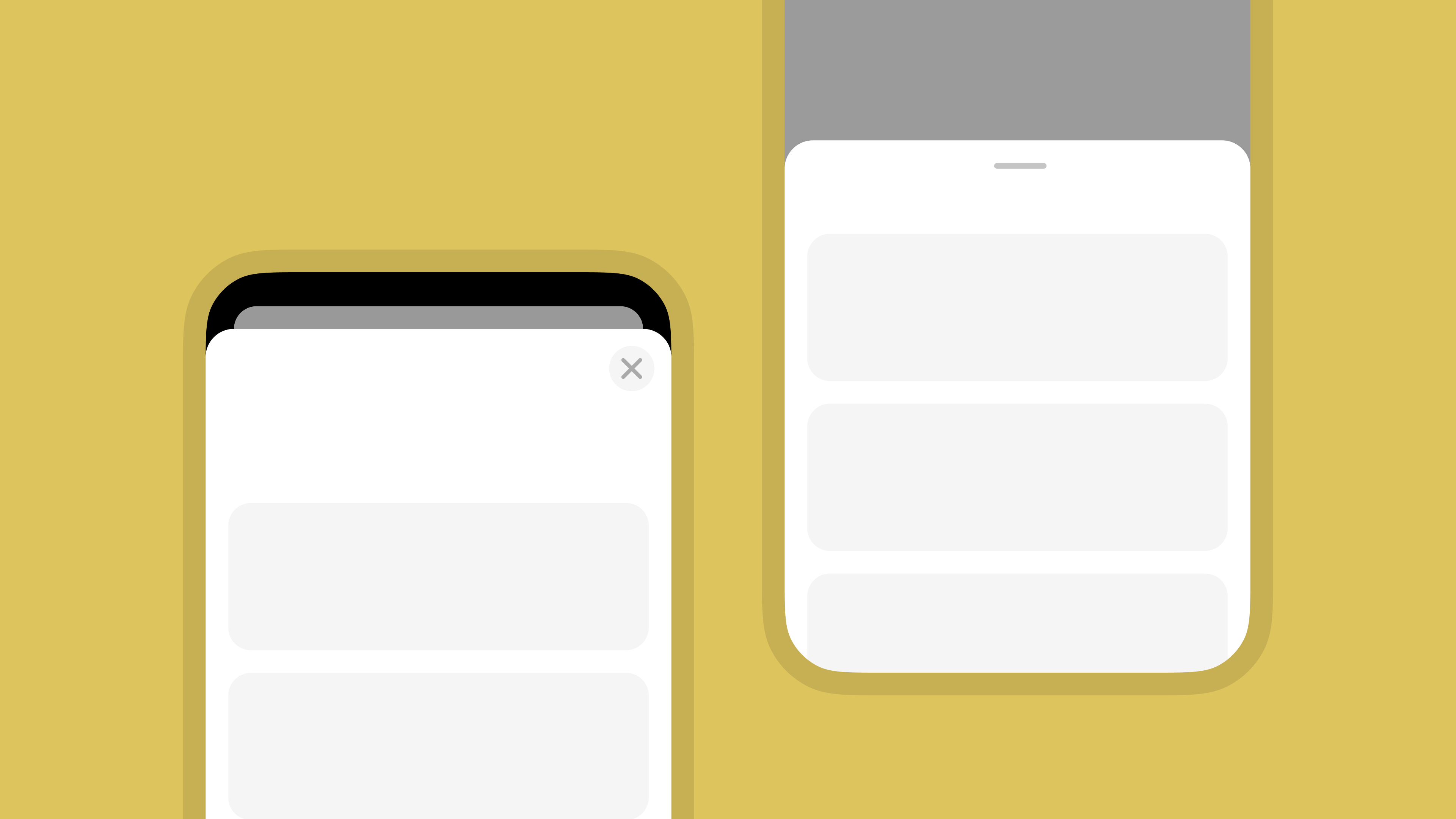 Bottom Sheets vs Fullscreen Modals